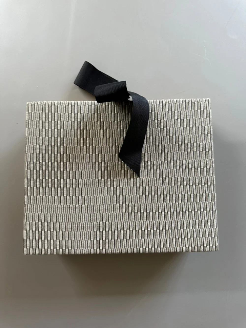 Fabric-Wrapped Expandable File Folder with Bow
